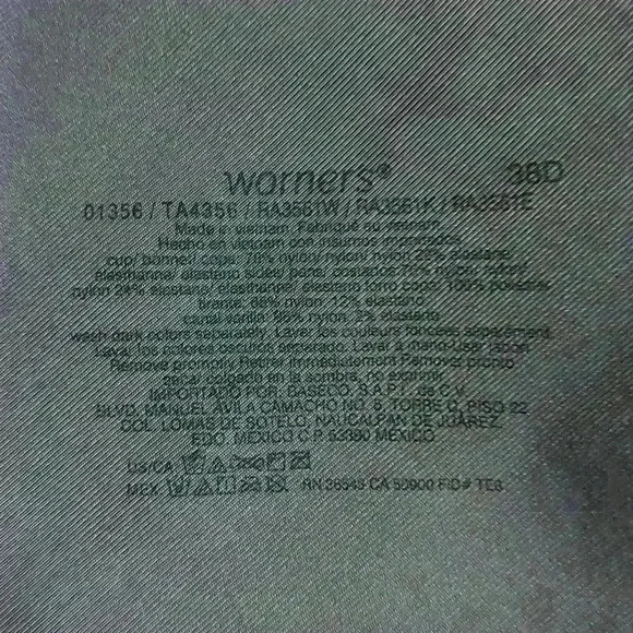 Warners 36D bra K0336 - Picture 5 of 5